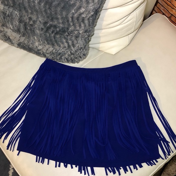 Royal Blue Fringe Dress